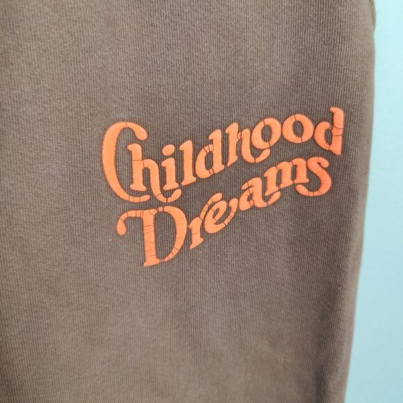 Childhood Dreams Sweatpants Size Medium Brown Logo Lounge Joggers Casual - Picture 2 of 9
